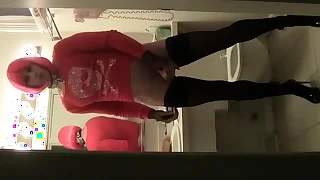 Desperatetranny Drinks a Glass of Say no to Own Piss